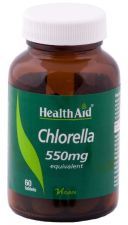 Chlorella 550 mg härledd från vilda örter 60 tabletter