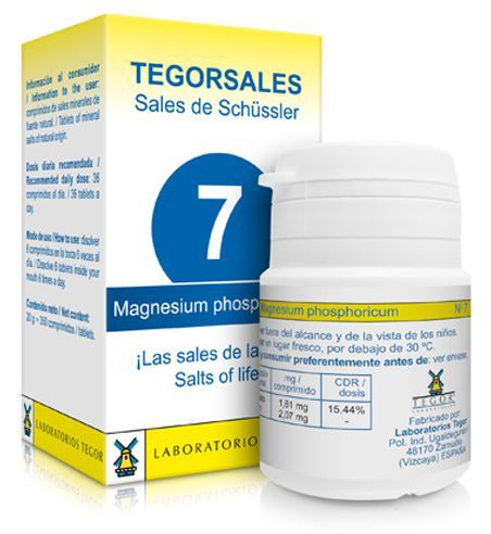 Magnesium Fosfor Vitamin D6 Tegorsales Nº7 350 tabletter