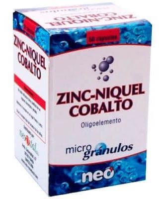Neovital Health Zink Nickel Kobolt Mikrogranulat 50 kapslar