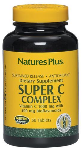 NaturesPlus Super C Complex Bioflavonoids 60 tabletter