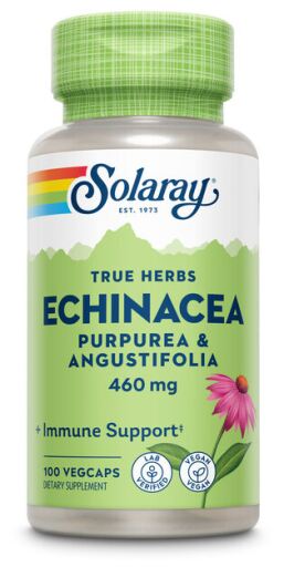 Solaray Echinacea Angustifolia Purpurea 460 mg 100 C&aacute;psulas Vegetales
