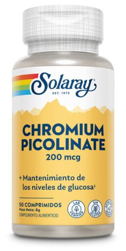 Solaray Krompikolinat 200 mcg 50 tabletter