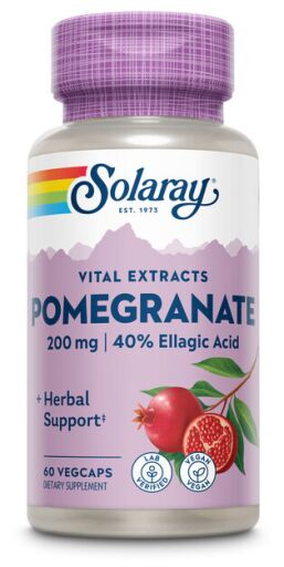 Solaray Granat&auml;pple 200 mg 60 kapslar