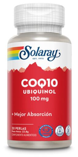 Solaray Coq10 Ubiquinol 100 mg 30 p&auml;rlor