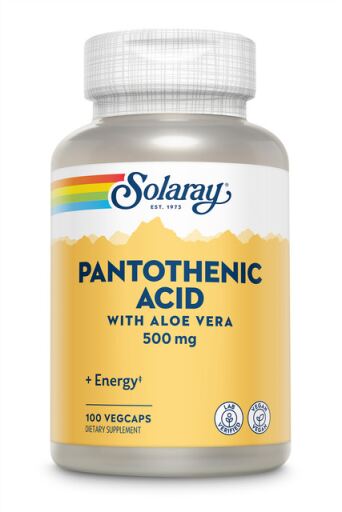Solaray Pantotensyra 500 mg 100 kapslar