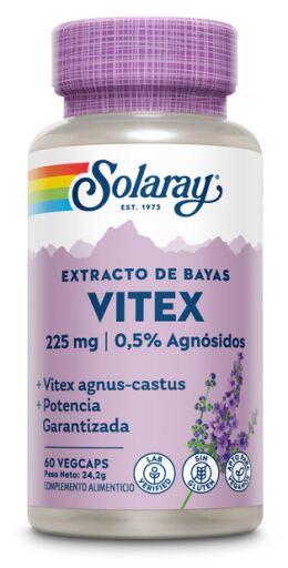 Solaray Vitex Chasteberry 60 vegetabiliska kapslar