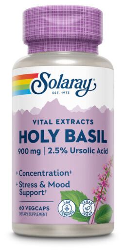 Solaray J&auml;rnekbasilika 450 mg 60 kapslar