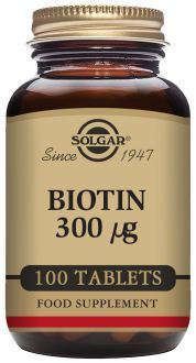 Solgar Biotin 300 mcg 100 tabletter