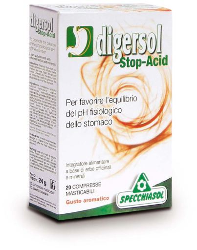 Specchiasol Digersol Stop-Acid 20 tabletter