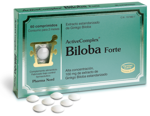 Aktivt komplex Biloba Forte 60 tabletter