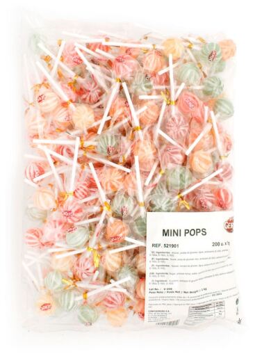 Blandade mini-pops 200 enheter x 5 g