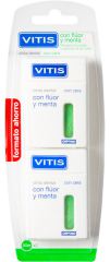 Vitis Dental Tejp med Fluor och Mint 2x50 ml