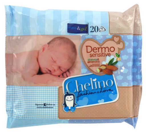 Chelino Fashion and Love Infant Wipes 20 uds