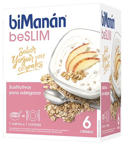 biMan&aacute;n beSlim Yoghurtkr&auml;m med flingor 6 kuvert