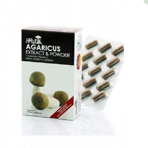Hawlik Agaricus Subrufescens Extract and Powder 60 kapslar