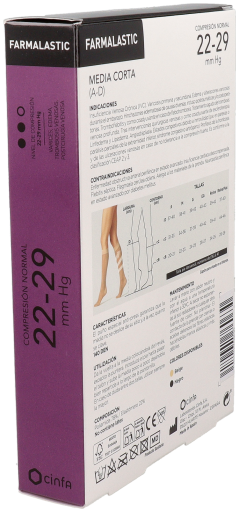 Cinfa Farmalastic Shortstrumpor 140 Black Queen Plus
