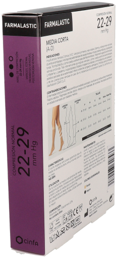 Cinfa Farmalastic Kortstrumpor 140 Beige EG
