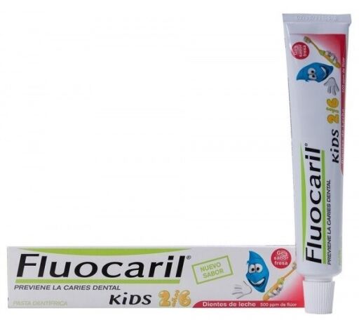 Fluocaril Gel från 2 till 6 år Jordgubb 50 ml
