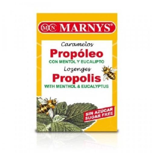 Marnys Propolis mentol och eukalyptusgodis utan socker 20 enheter 36,5 gr