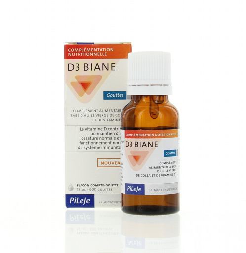 Pileje D3 Biane Solution 15 ml 600 droppar