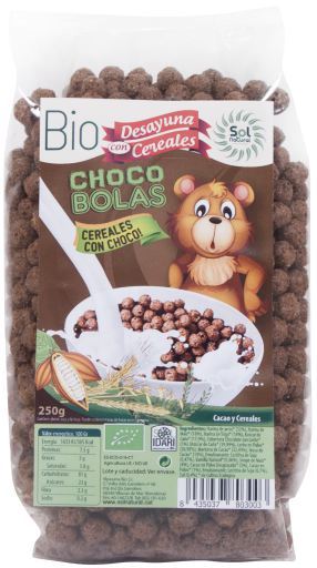 Ekologiska chokladbollar sp&auml;dbarnsflingor 250 gr