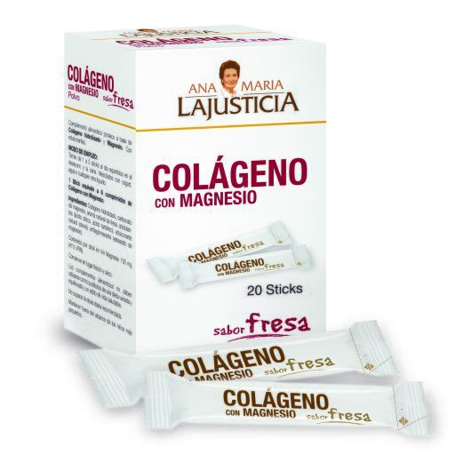 Ana Mar&iacute;a Lajusticia Kollagen med magnesium och jordgubbssmak, 20 p&aring;sar