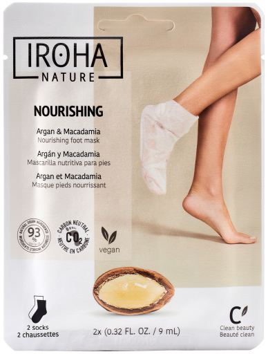 Iroha Nature Fotmask N&auml;ringsrika strumpor med argan