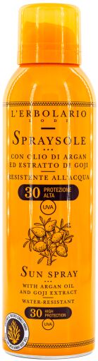 L'Erbolario Solspray med arganolja och gojiextrakt SPF 30 150 ml