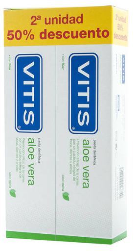 Vitis Tandkr&auml;m av Aloe Vera 2X150 ml