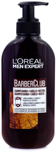 BarberClub 3in1 sk&auml;gg-, h&aring;r- och ansiktsschampo 200 ml