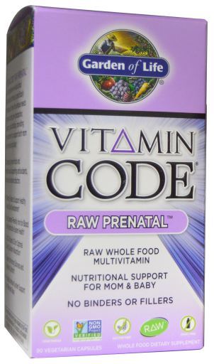 Vitaminkod Raw Prenatal 90 Veggie kapslar