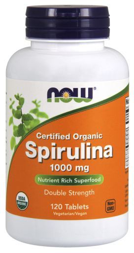 Spirulina Certified Organic 1000 mg 120 tabletter