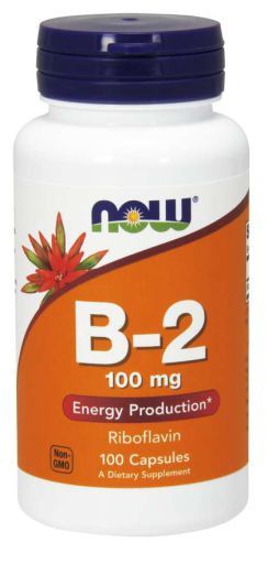 Vitamin B-2 Riboflavin 100 mg 100 Kapslar