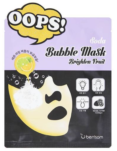 Mask f&ouml;r ansiktsbubbla Mask ljusare frukt