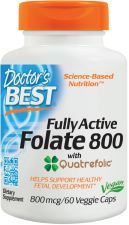 Fullt aktivt folat 800 med Quatrefolic 800 mcg 60 vegetabiliska kapslar Fullt aktivt folat 800 med Quatrefolic 800 mcg 60 vegetabiliska kapslar