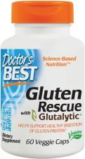 Gluten Rescue med Glutalytic 60 Veggie Kapslar