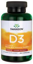 Vitamin D3 2000 IE Higher Potency 250 kapslar