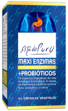 Pure state Maxi Enzymes + Probiotika 40 vegetabiliska kapslar