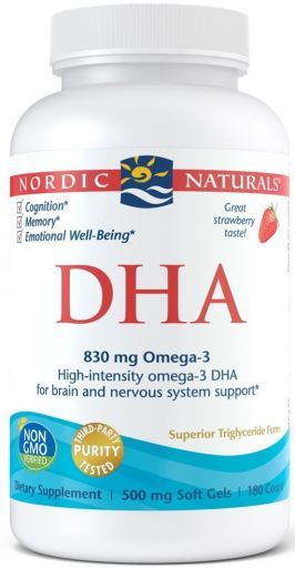 DHA, 830 mg Strawberry 180 Softgels