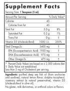 Ultimate Omega 2X 2150mg Lemon 60 Softgels