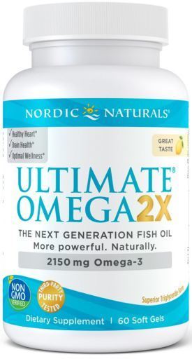 Ultimate Omega 2X 2150mg Lemon 60 Softgels