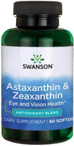 Astaxanthin &amp; Zeaxanthin 60 mjukgel