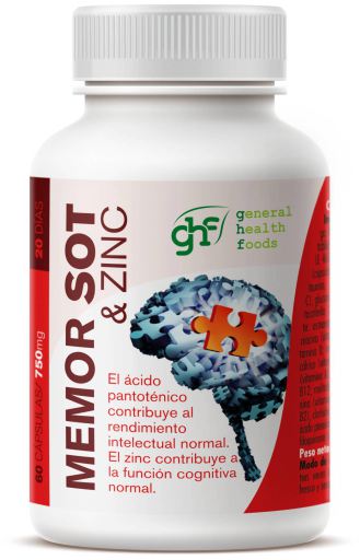 GHF Memor SOT&Zinc 60 kapslar &agrave; 750 mg