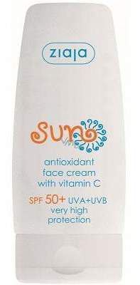Ziaja SUN antioxidant ansiktskr&auml;m SPF50+ med vitamin C 50 ml