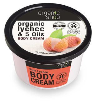 Organic Shop Litchi och organiska oljor Body Cream 250 ml