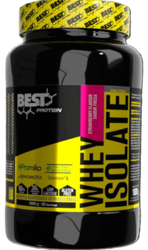 Best Protein Vassleisolat med jordgubbssmak 1000 gr