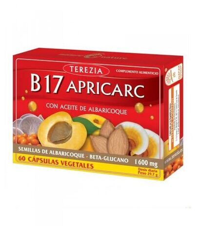 B17 Aprikosolja med aprikosolja 60 vegetabiliska kapslar
