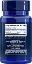 Vitamin K2 MK-7 L&aring;g Dos 45 mcg 90 P&auml;rlor