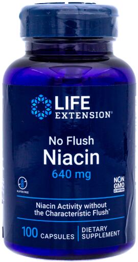 No Flush Niacin 640 mg 100 kapslar