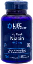 No Flush Niacin 640 mg 100 kapslar